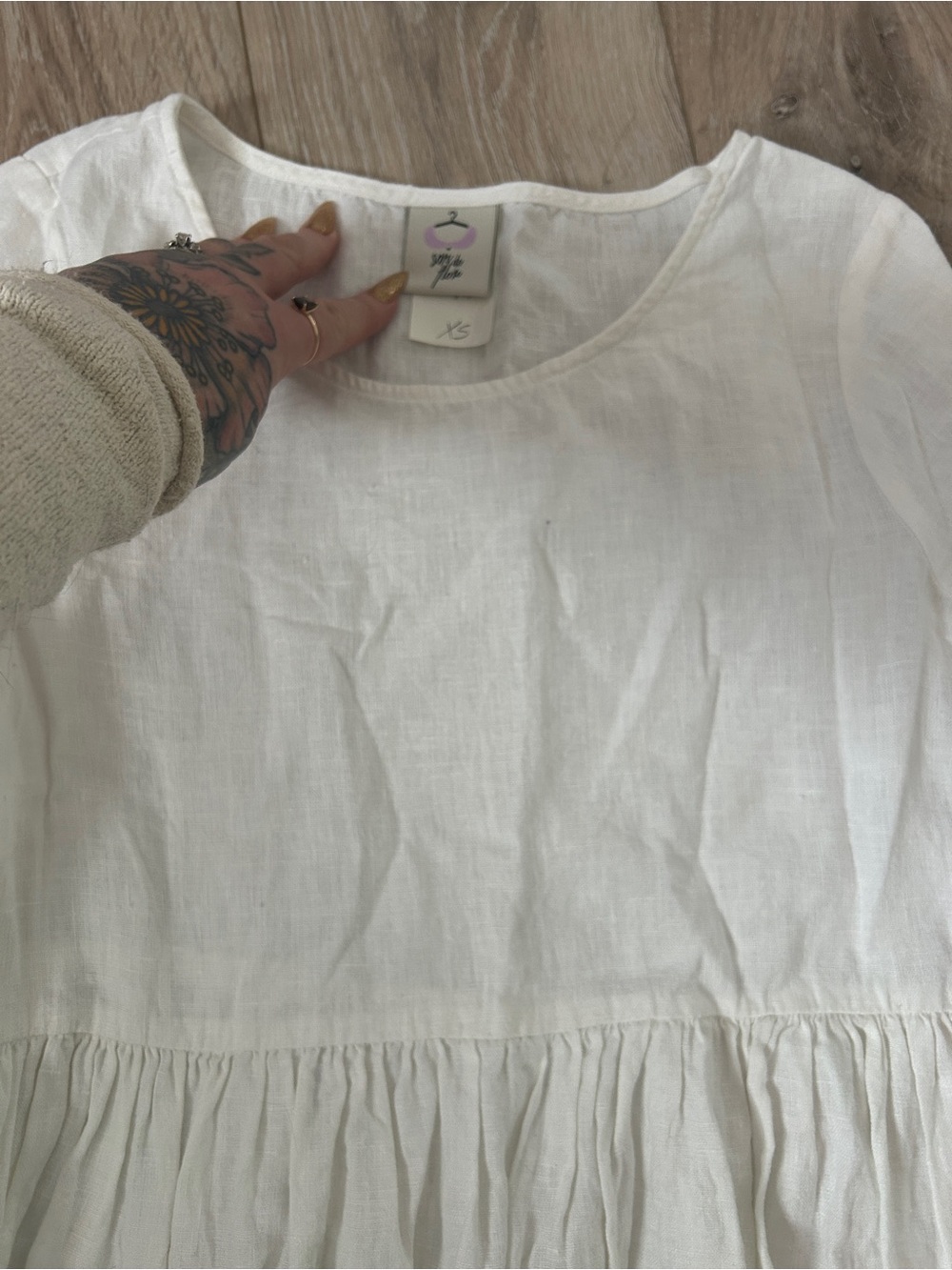 Son de flor linen dress - Picture 2 of 5